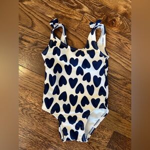 Cat and Jack navy hearts swimsuit